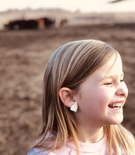 Load image into Gallery viewer, Cow tag earrings

